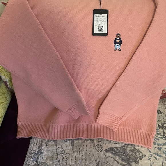 Korean Aesthetic Bear Knitted Sweater - Picture 5 of 7